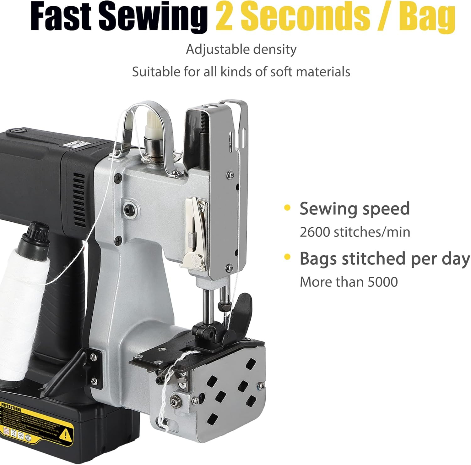 Cordless Bag Closing Machine 2S/Bag Bag Sewing Machine Cordless Portable Bag Sew