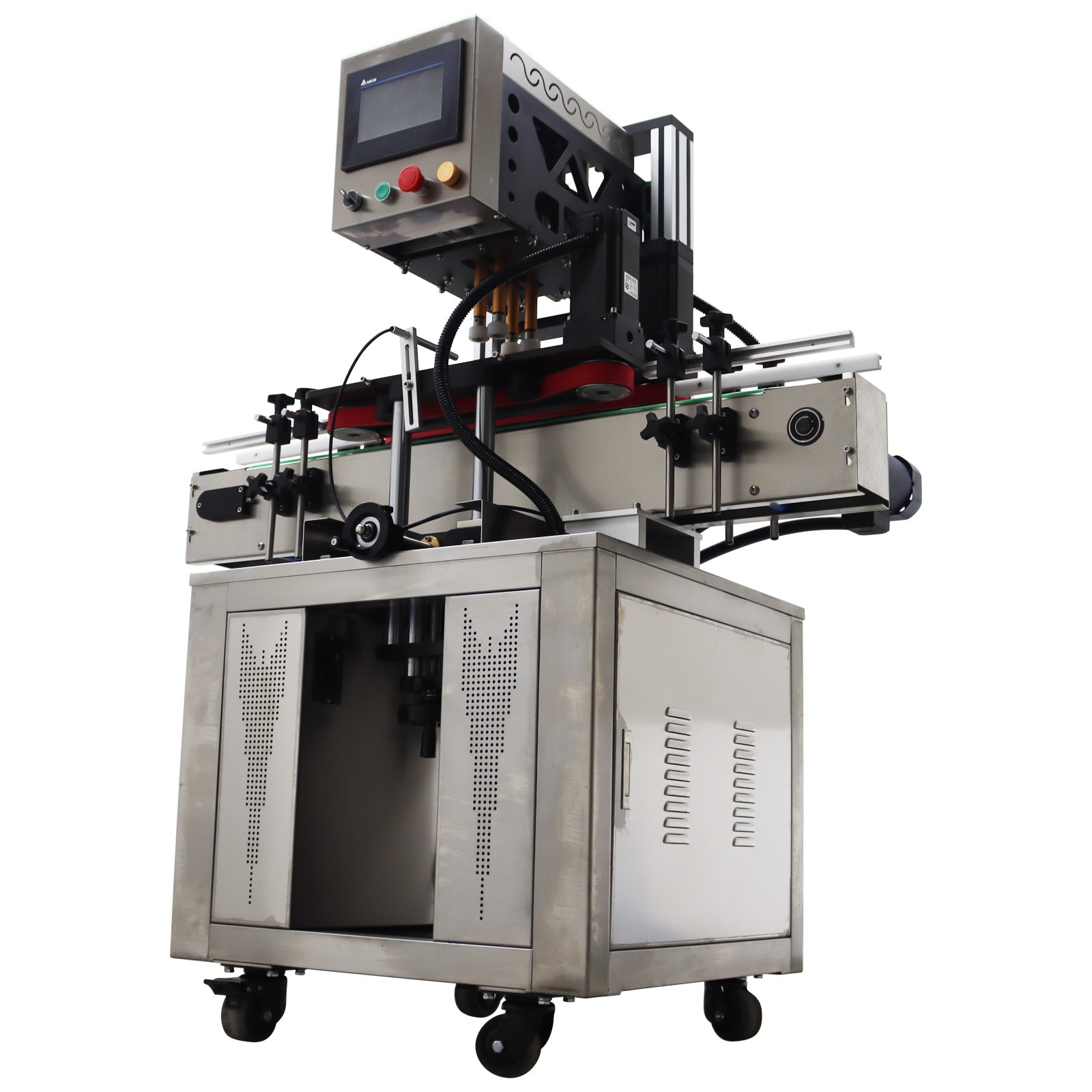Automatic Conveyor Capping Machine for Assembly Line 0.78-4.72in Bottle Dia.