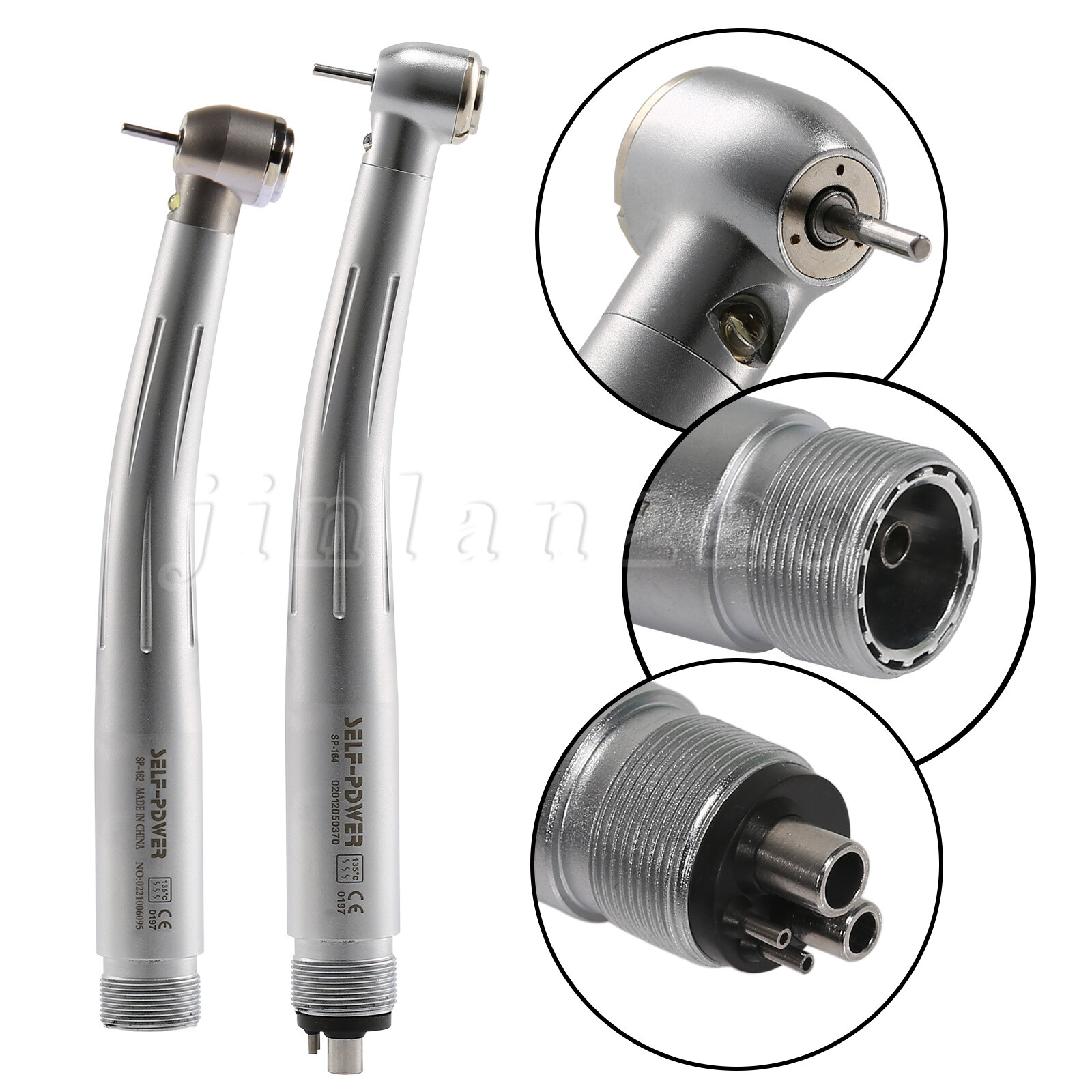 Factory Price Dental LED High Speed Handpiece 3 Water Spray 2 4 Hole Air Turbine