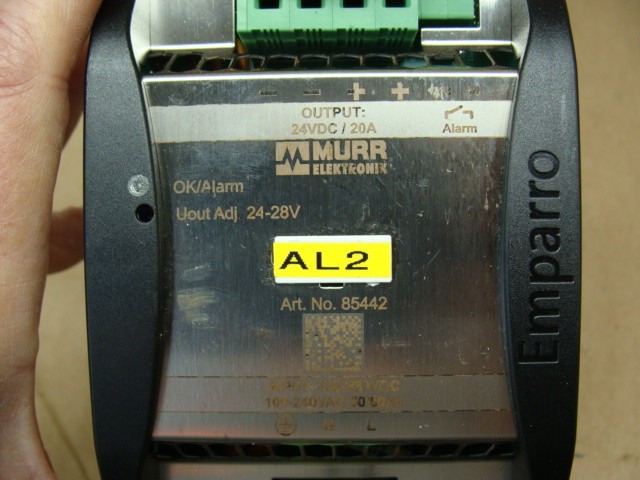 MURR ELEKTRONIK EMPARRO D-71570 85442 SWITCH MODE POWER SUPPLY IN:100-230VDC