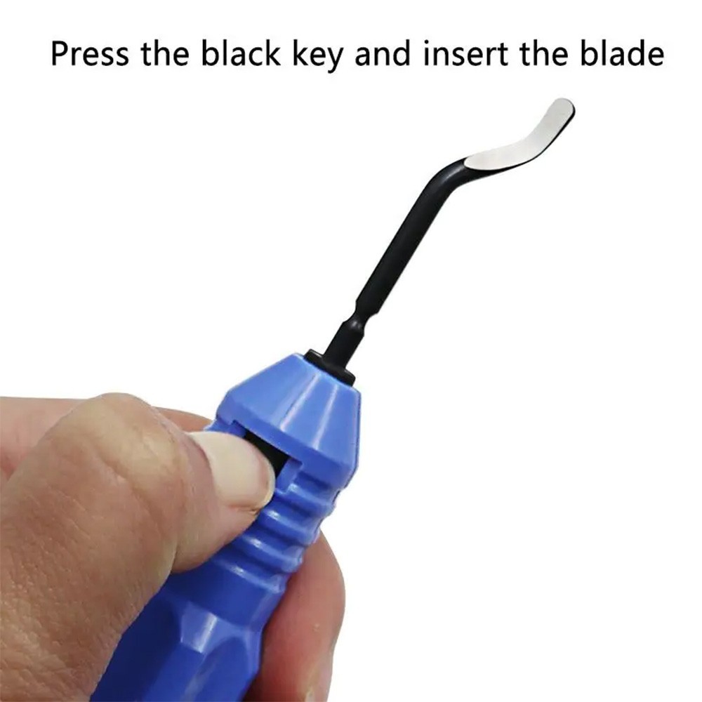 Deburring Tool Set Plastic Handle Deburrer + 10 Deburring Blades