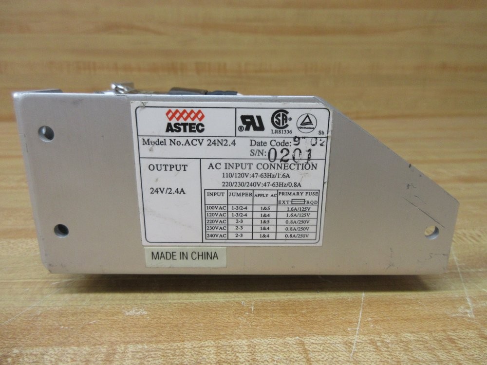 Astec ACV 24N2.4 Emerson Power Supply ACV24N24