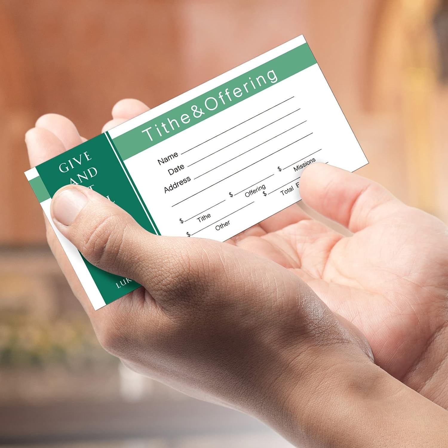 500 Count Tithes and Offering Envelopes for Donation Envelope Bill Size Checks a