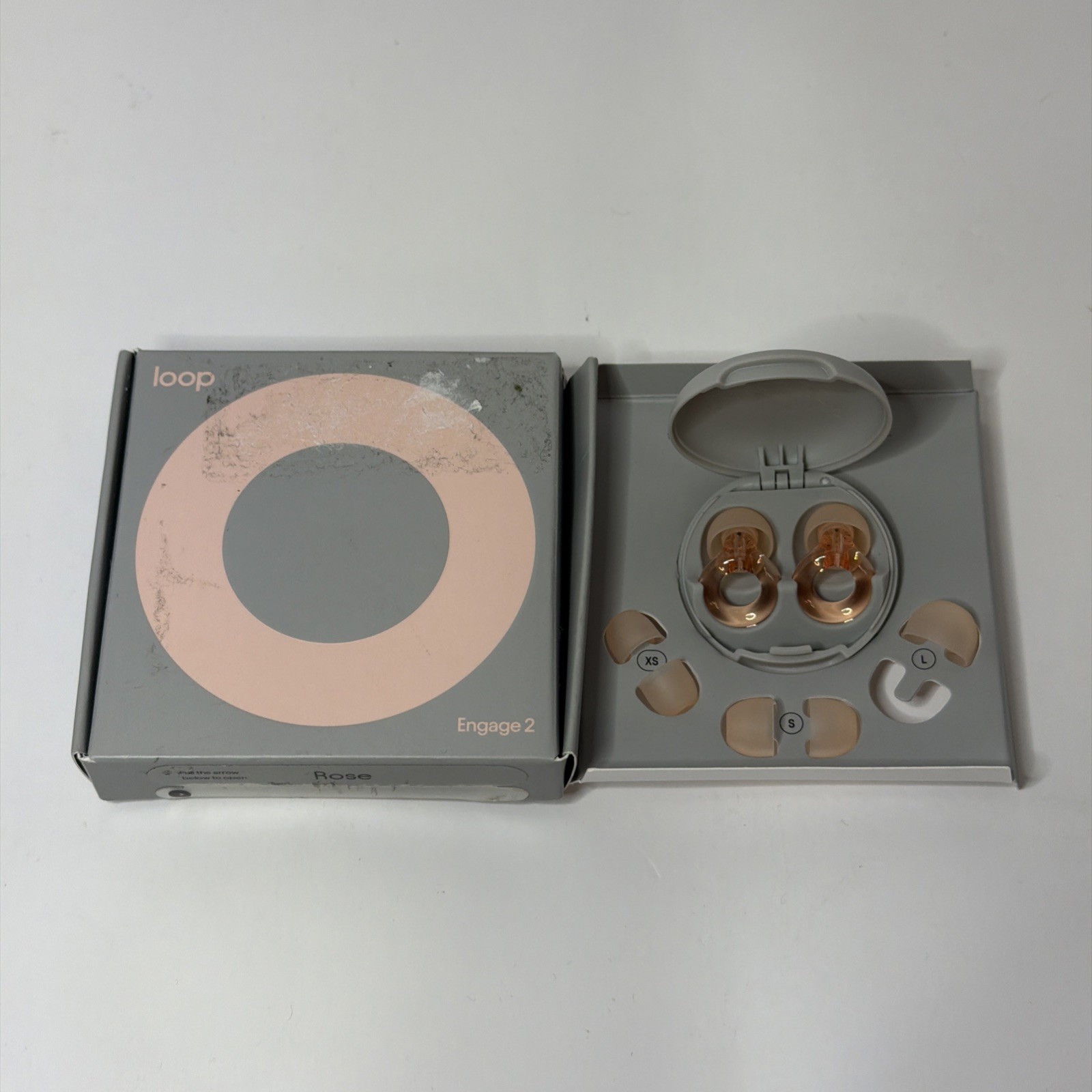 Loop Engage 2 Earplugs Rose – Noise Reducing Comfort | Open Box 1 L bud missing