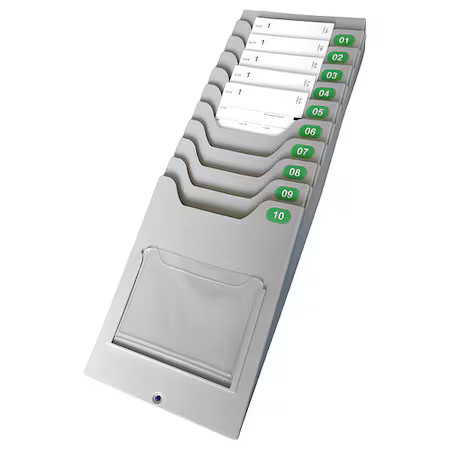 Amano Tcr-100000 Time Card Rack, Gray, 16.14In H