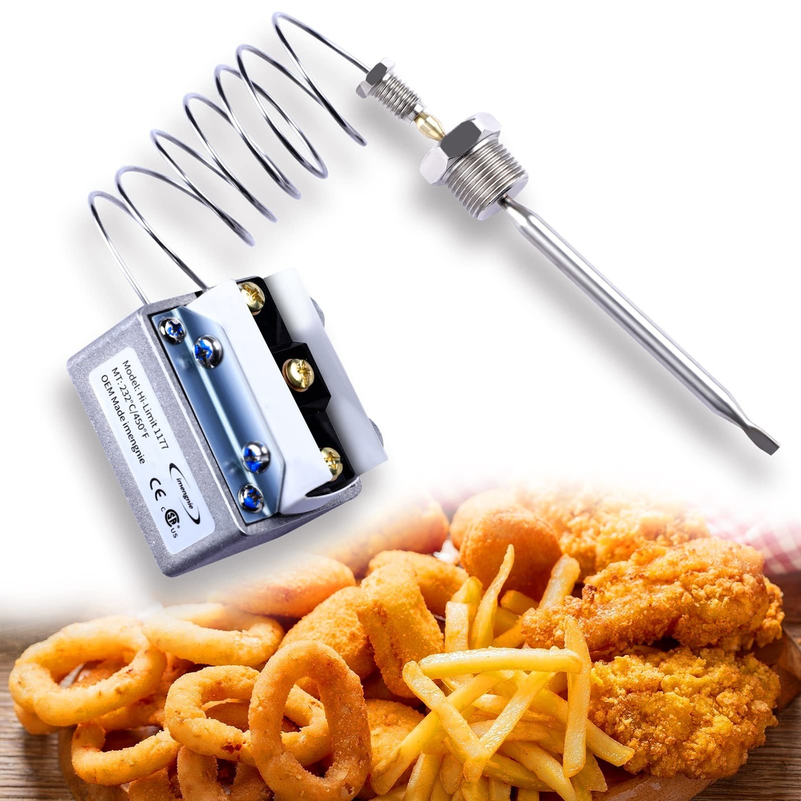 1177 High Limit Fryer Switch Lccm200300000 Deep Fryer Thermostats Parts Repla…