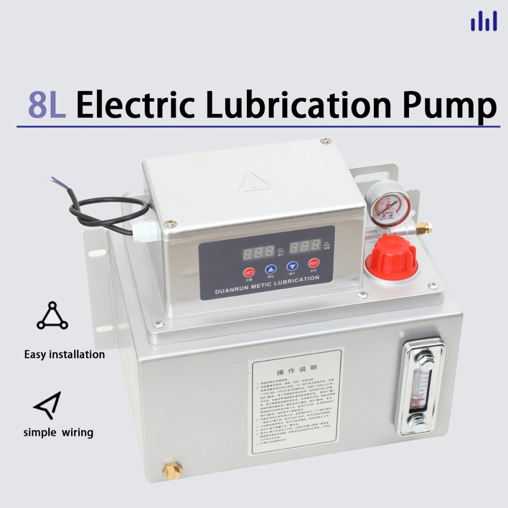8L Electric Lubrication Pump 150ML/Min Digital Lubricating Oil Pump 110V 25W