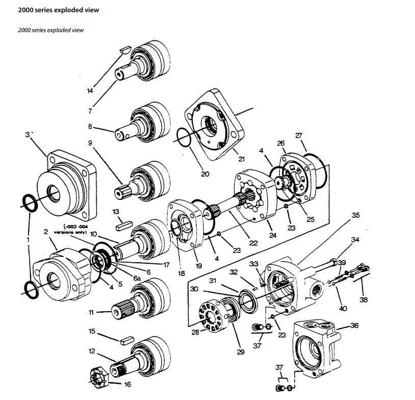 Quality Aftermarket 2000 Series Eaton Char Lynn 104-1025-006 Hydraulic Motor