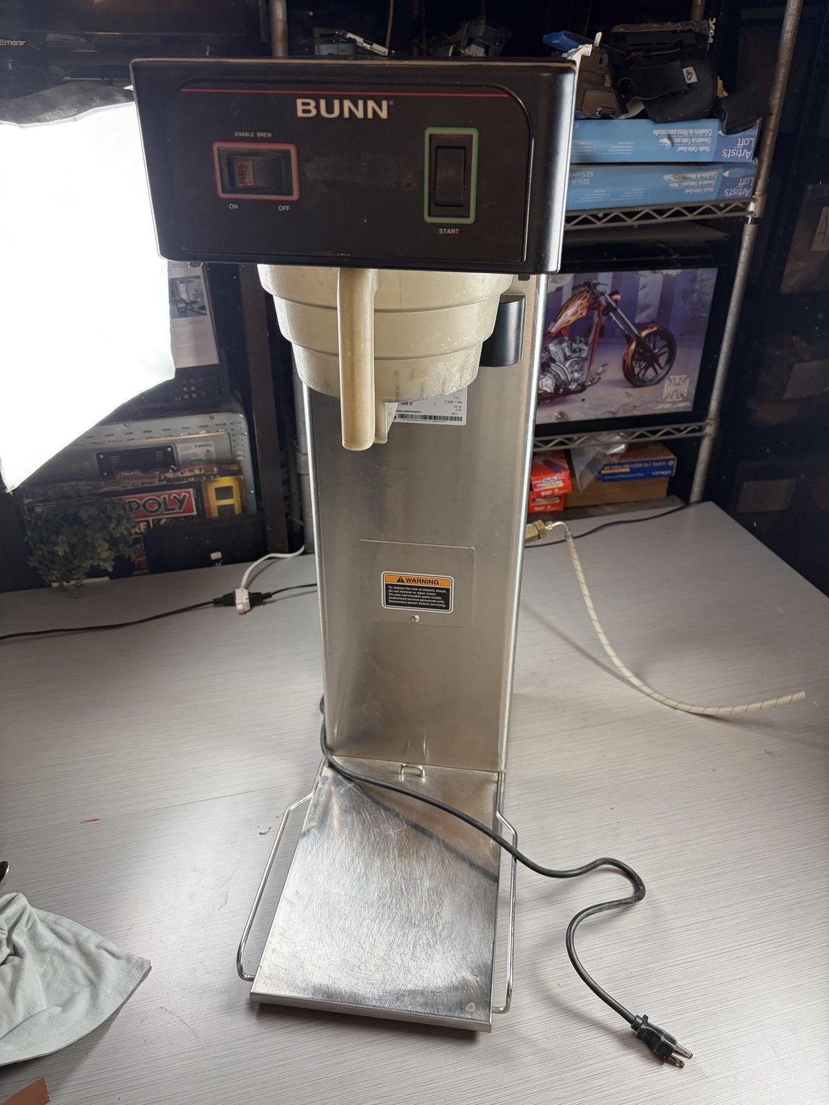 BUNN TB3 Commercial Iced Tea Brewer 120V 1600W 29in Stainless Made USA Machine