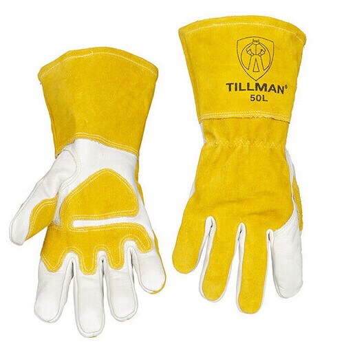 Tillman 50 Top Grain Premium Split Cowhide Fleece Lined MIG Welding Gloves