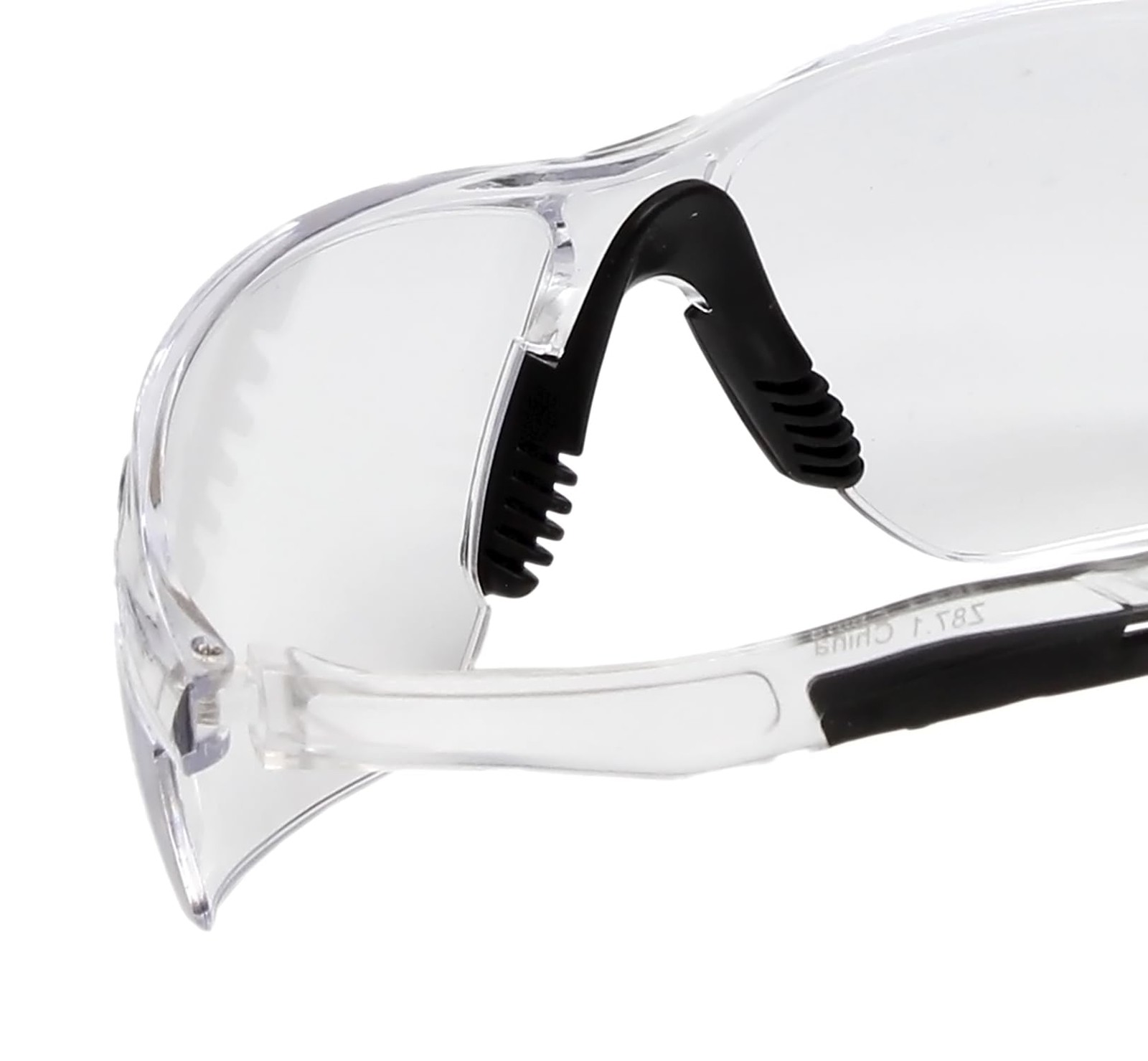 Calabria Replays Clear Crystal Black Sport Safety Glasses for Pickleball Eye Pro