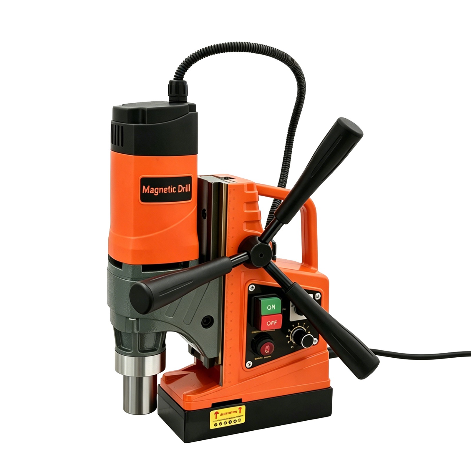 Magnetic Drill 1450W 12500N Mag Drill Press 1.6″ Boring Diameter 780RPM 2 Bits