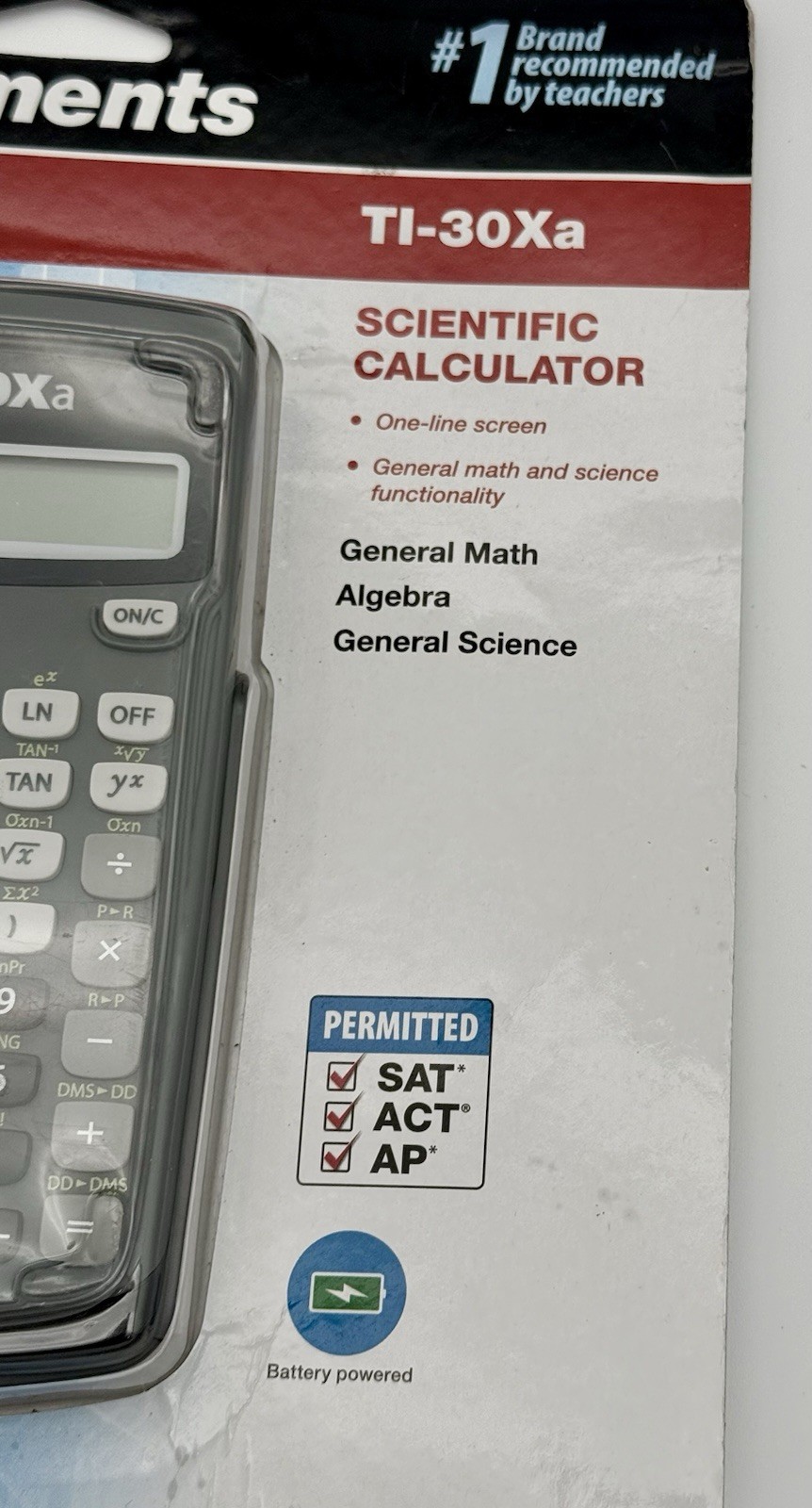 Texas Instruments TI-30Xa Scientific Calculator