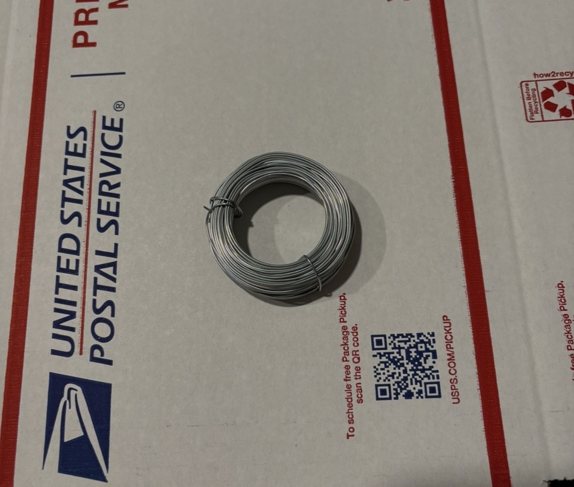 OOK 534658 5 lbs. 28 ga. Highest Grade Galvanized Steel Hobby Wire 100 ft.