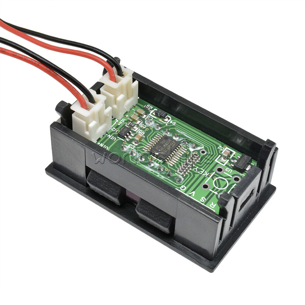 Red LED 5 Digit DC 0-4.3000-33.000V Digital Voltmeter Voltage Meter Car Panel W