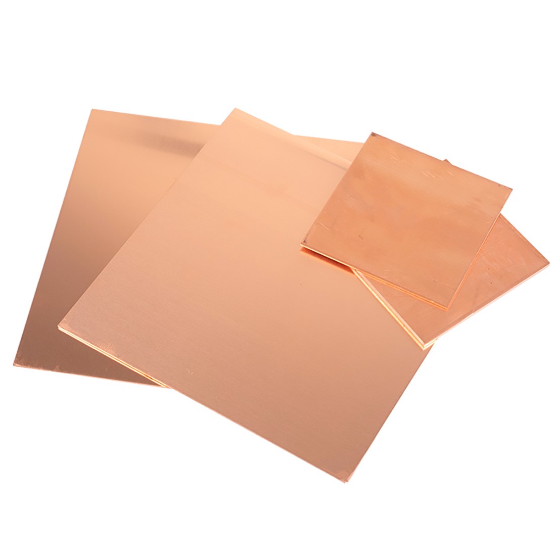 0.3-6mm Natural 99% Pure Copper Sheet Plate Metal guillotine cut -Multiple Sizes