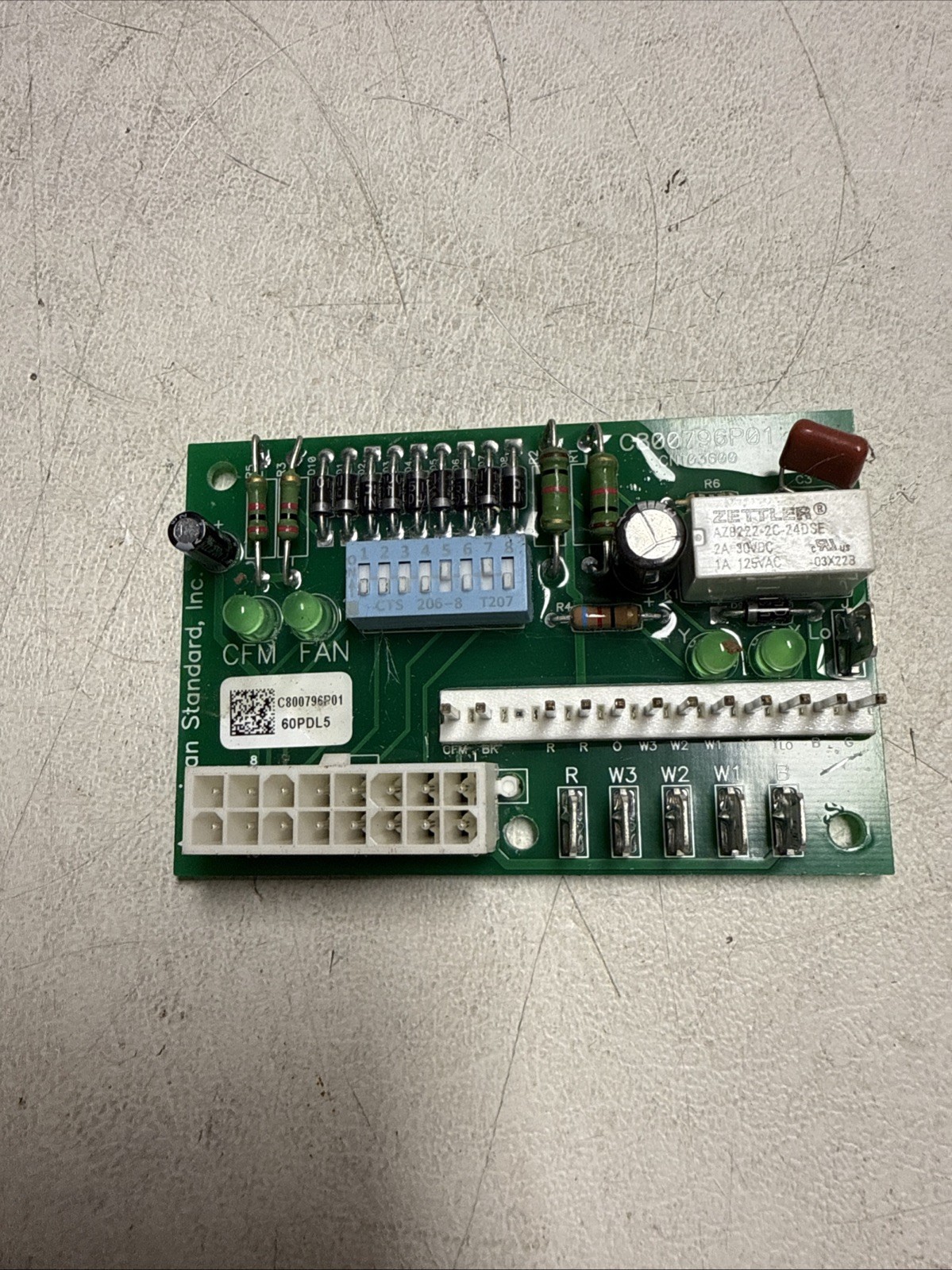 Trane American Standard C800796P01 ECM Blower Control Board