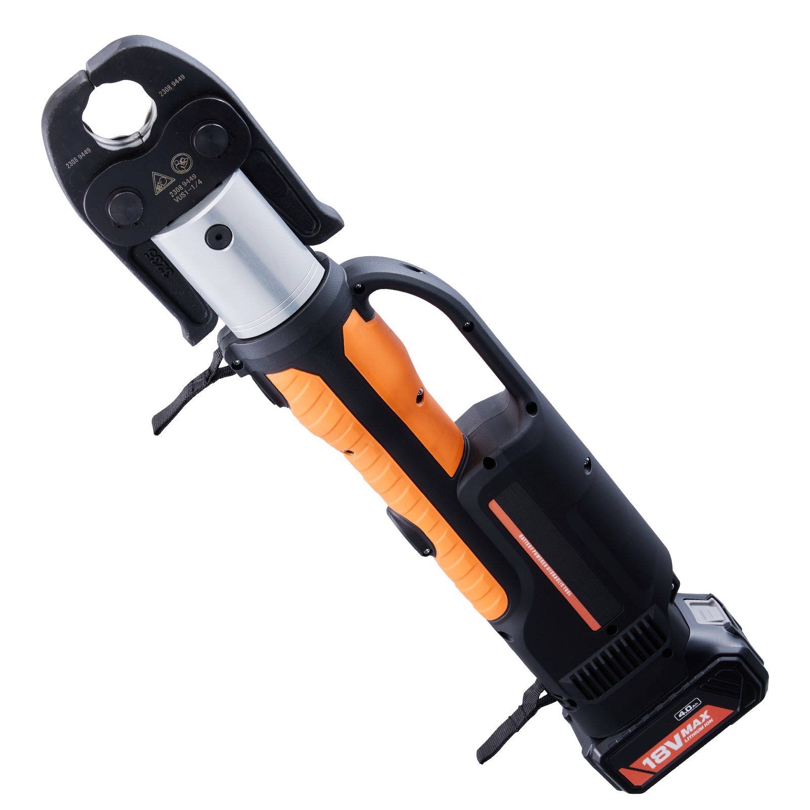 VEVOR Pro Press Tool 18V with 6 Pro Press Jaws 2pcs 4AH Battery Fast Charger