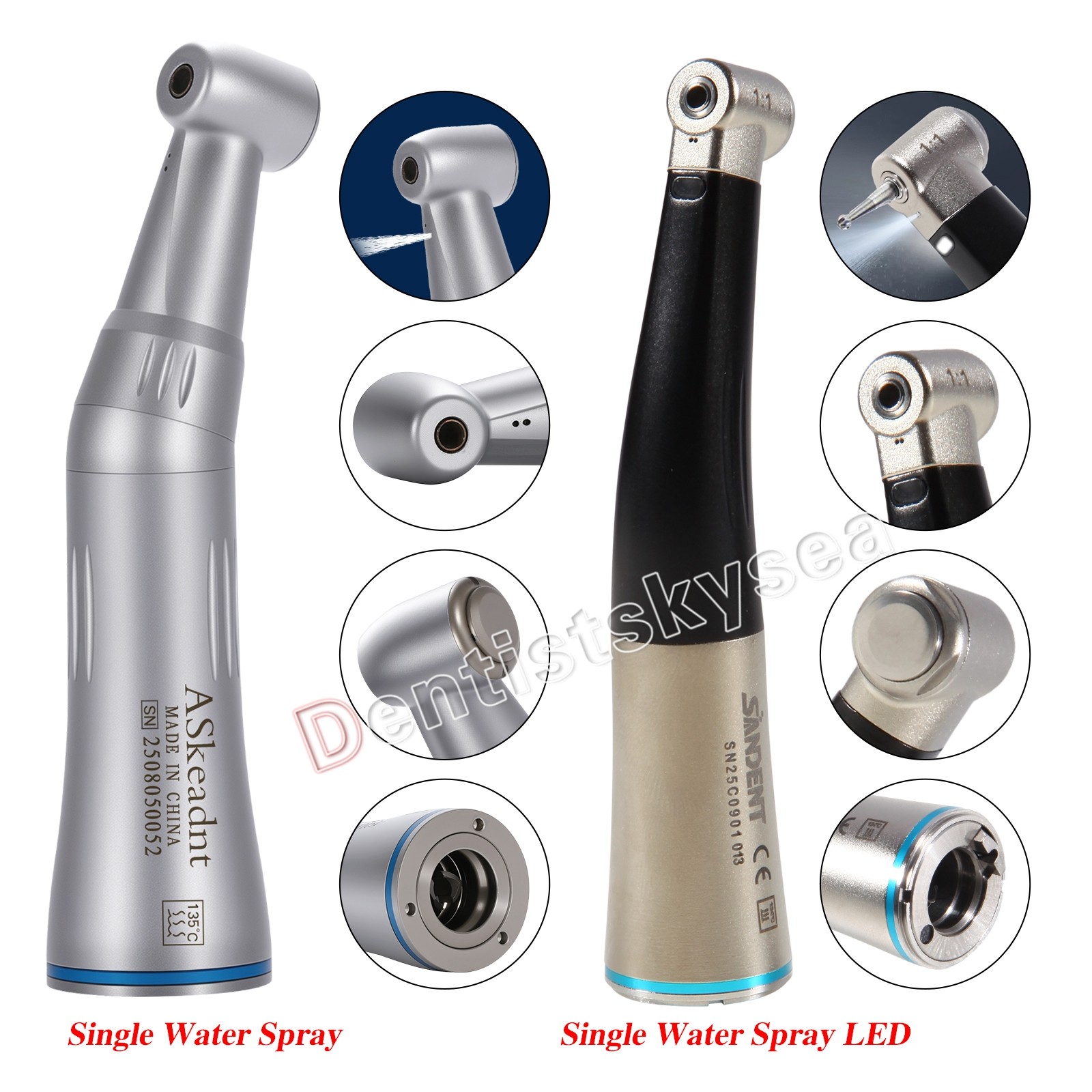 NSK Style 1:5/1:1 Dental Contra Angle Slow Low Speed Handpiece E-Type USA