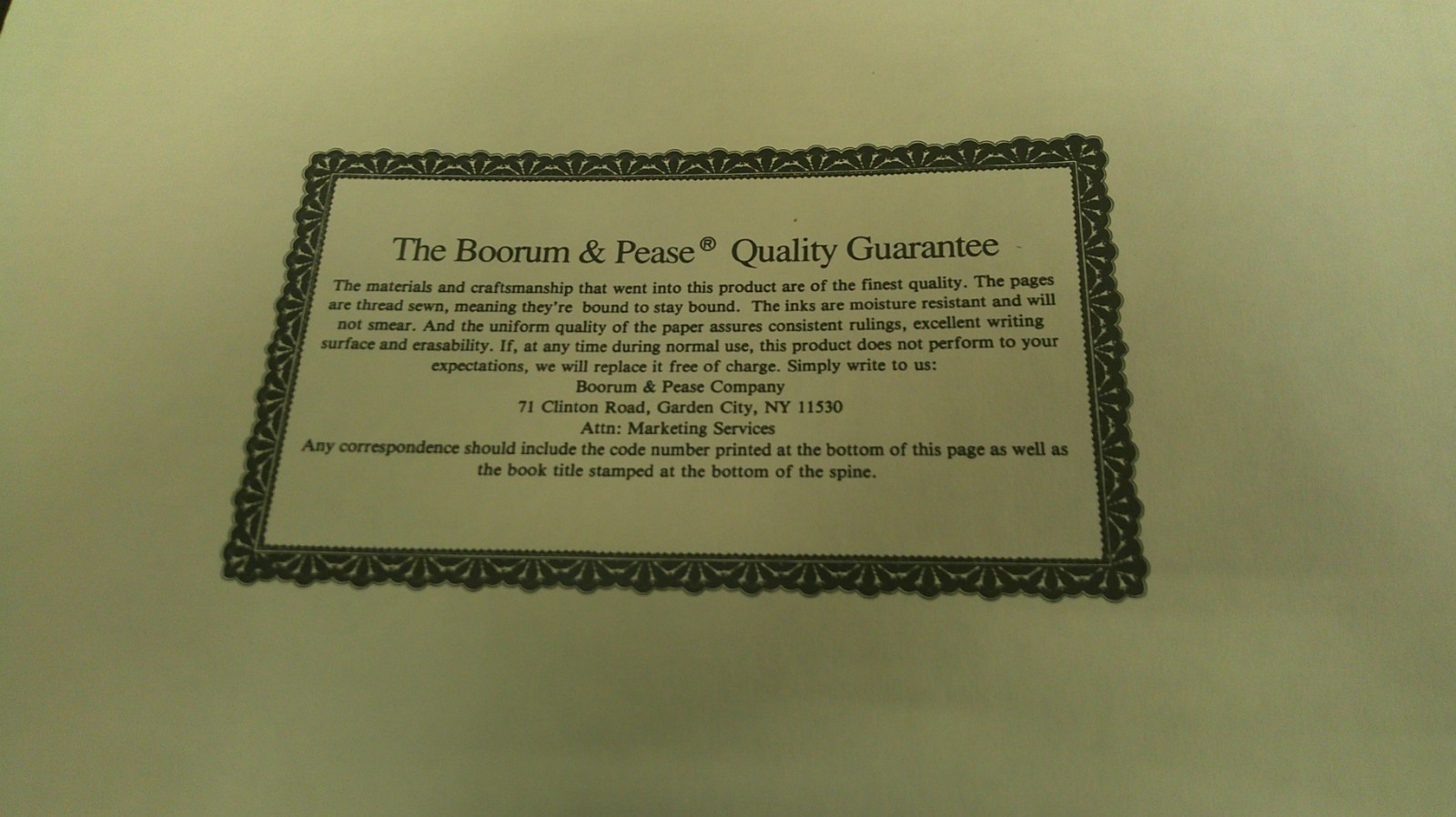Boorum & Pease Columnar Record Ledger Book 23-150-6 150 Pages Black Red