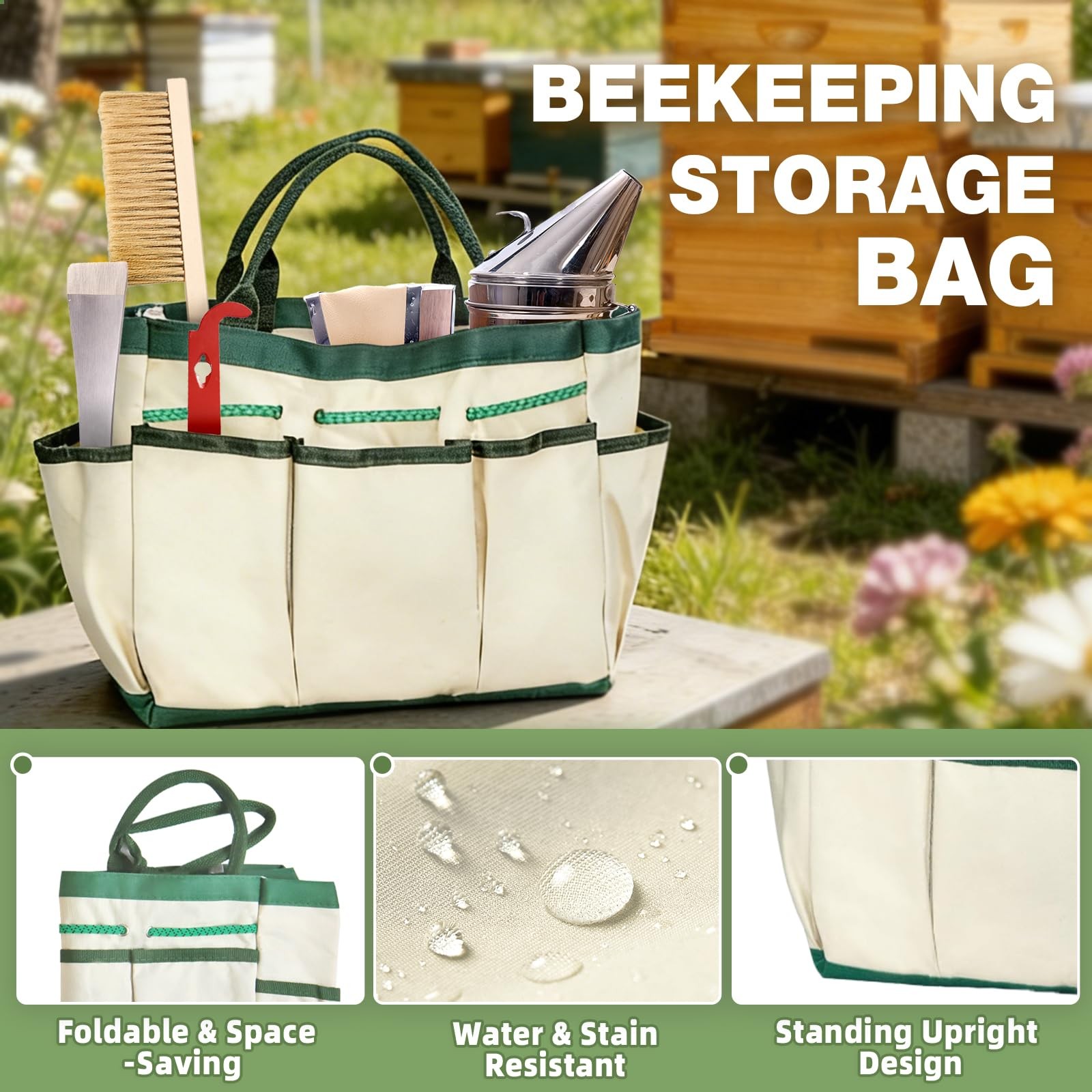 14 Pcs Beekeeping Tools w/ Bee Smoker,Beekeeping Supplies Bee Hives Starter Kit