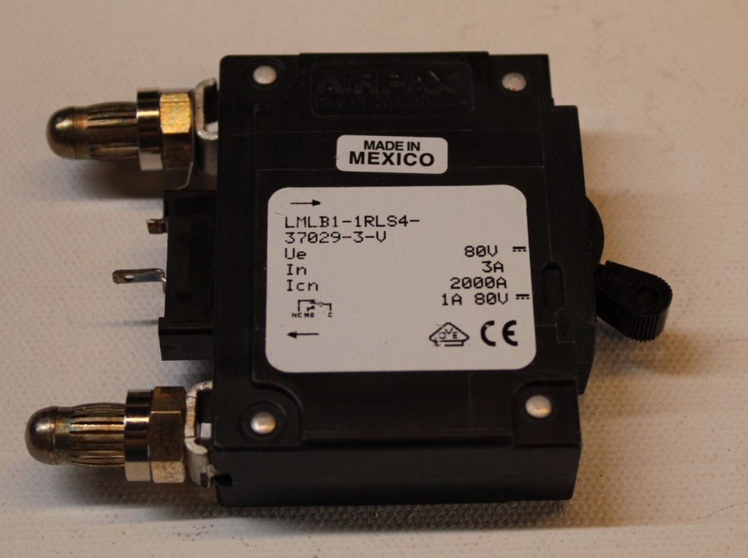 Airpax 3 Amp Circuit Breaker LMLB1-1RLS4-37029-3-V Bullet