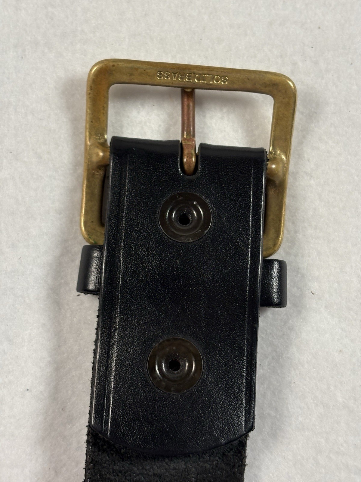 BOSTON Leather 38” Garrison Black Work Belt US Postal Approved #6605 1 5/8” Wide