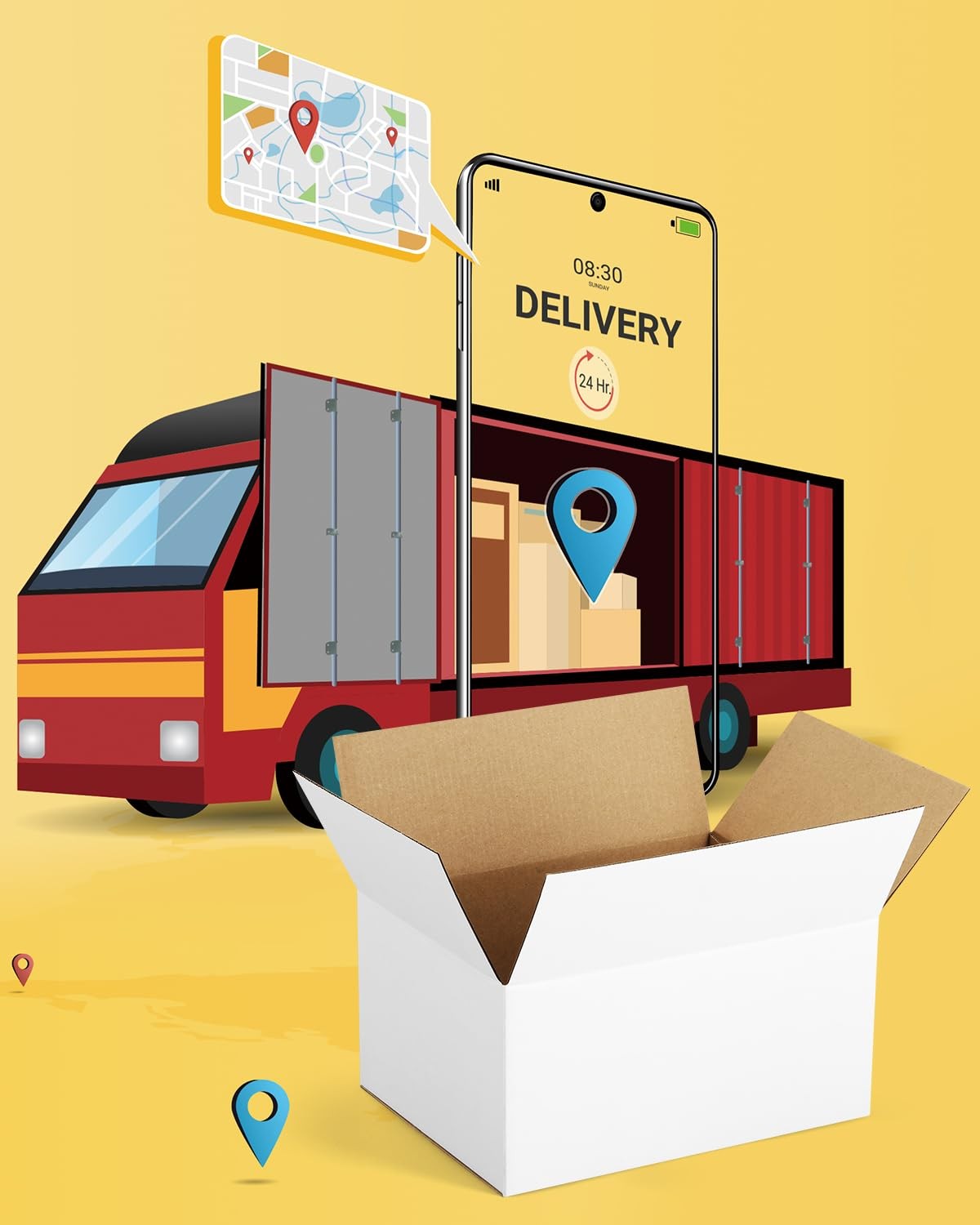Assorted-Sizes-Shipping-Boxes-45-Pack: 8x6x6 & 10x7x5 & 11x6x6 Small-Shipping…