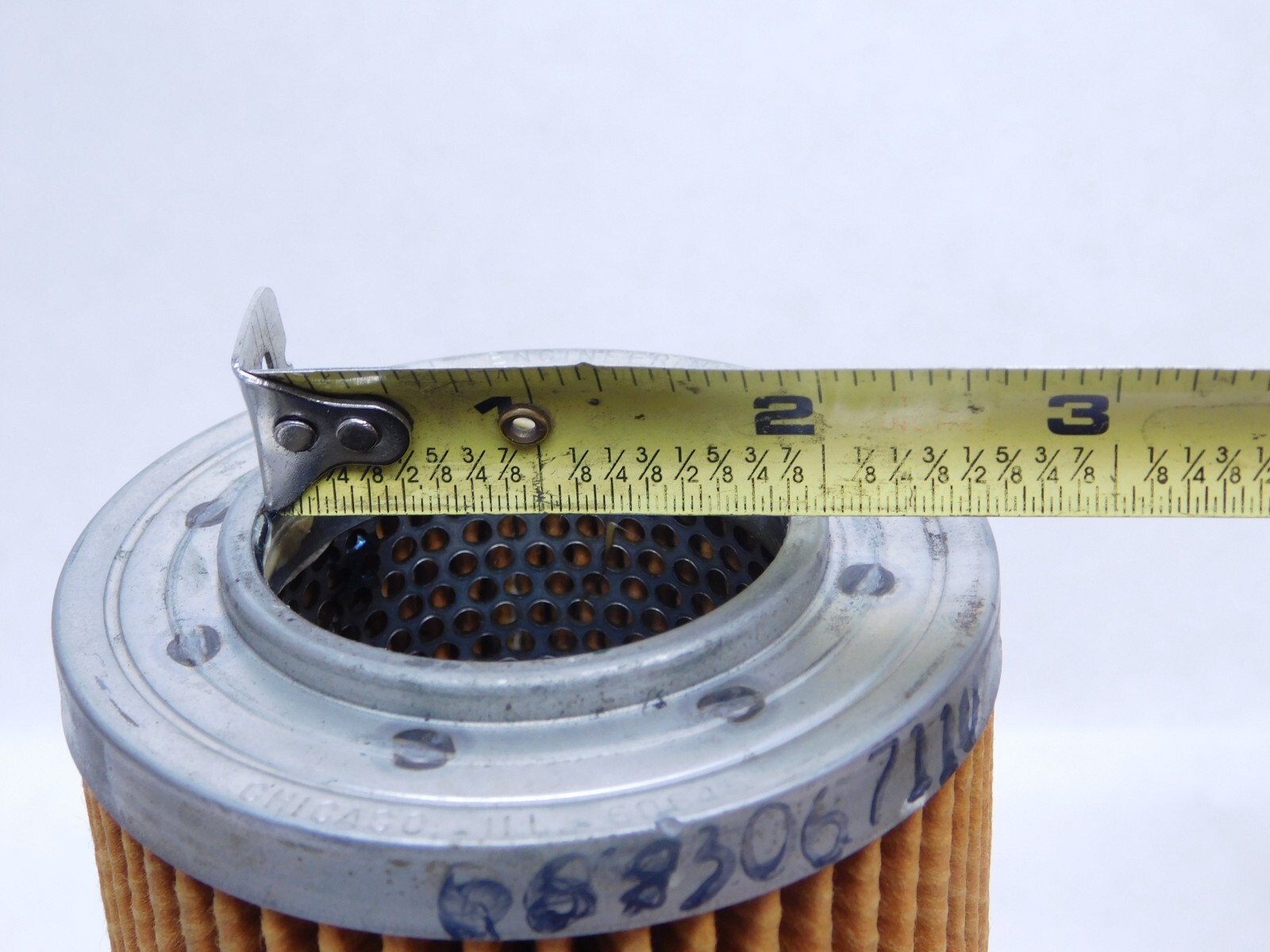 Marvel Engineering 1-136-5C 3-3/8″ OD X 1-7/8″ ID X7.5″ OAL Hydraulic Filter NOS