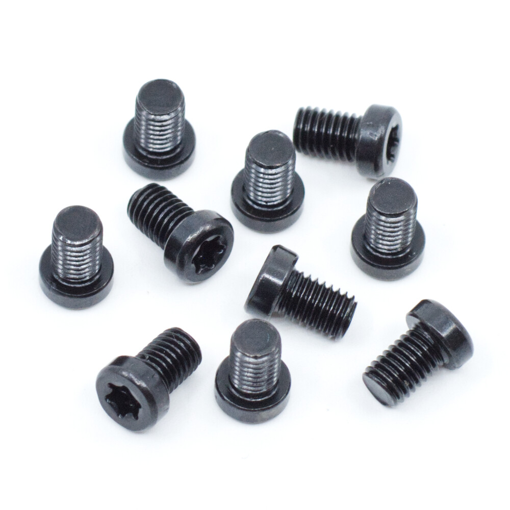 Black Oxide Torx Star Drive Fillister & Weaver Oval Head Gun Screws (10 pcs.)