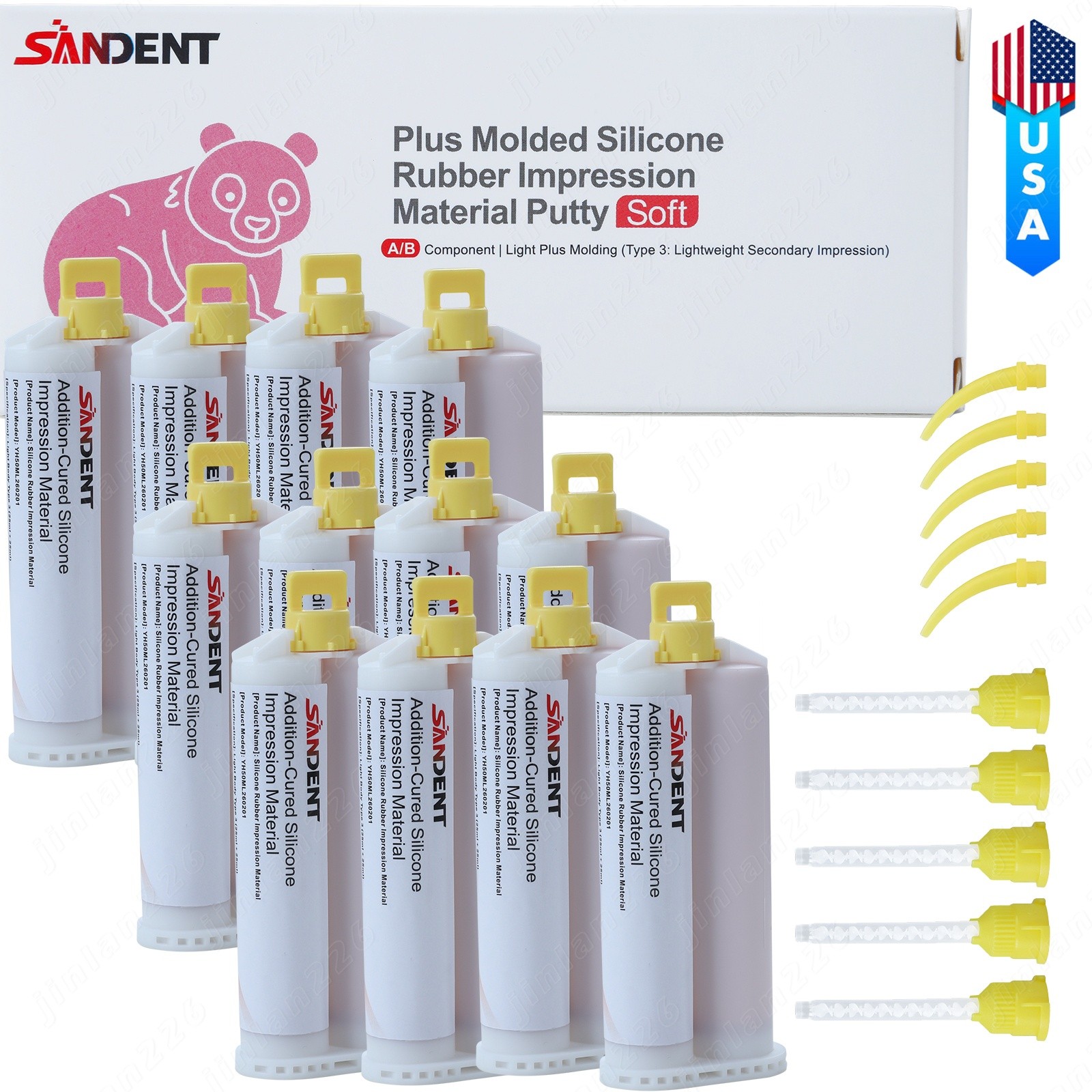Type-3 Light Body Regular Set VPS Impression Material 50Ml +5 Intraoral&Mix Tips