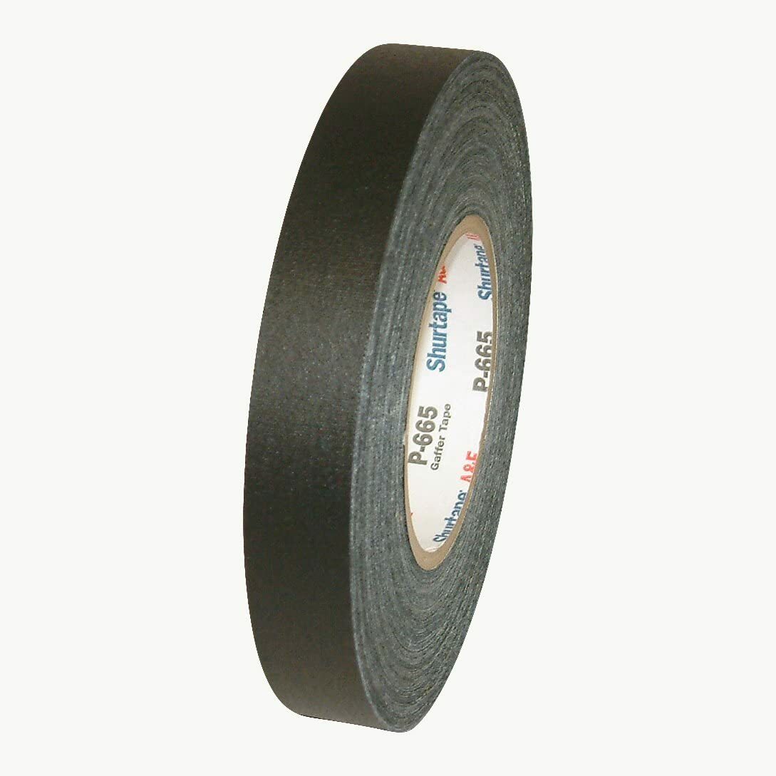 Shurtape P-665 Premium Gaffer Tape Black 1″ x 55 yds.