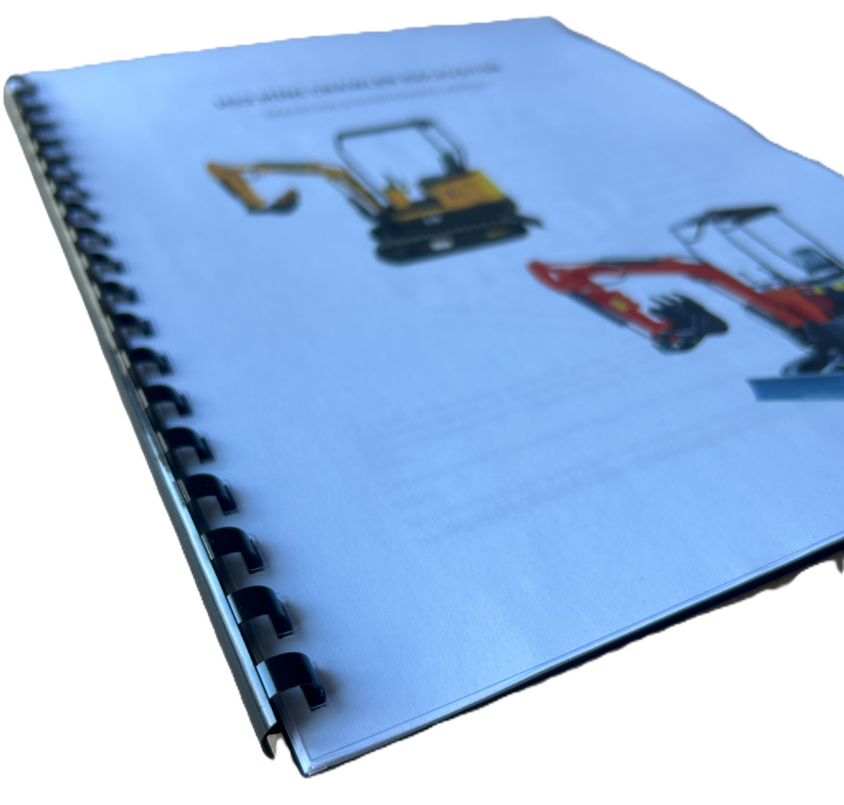 1-Ton Mini Excavator Track Hoe H12 TPM12 VA12 Operation & Maintenance Manual