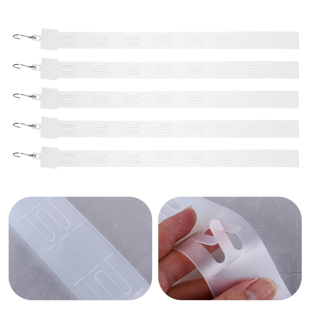 50Pcs Retail Hanging Merchandise Strips: 20″ Hanging Strip with Hooks, 8