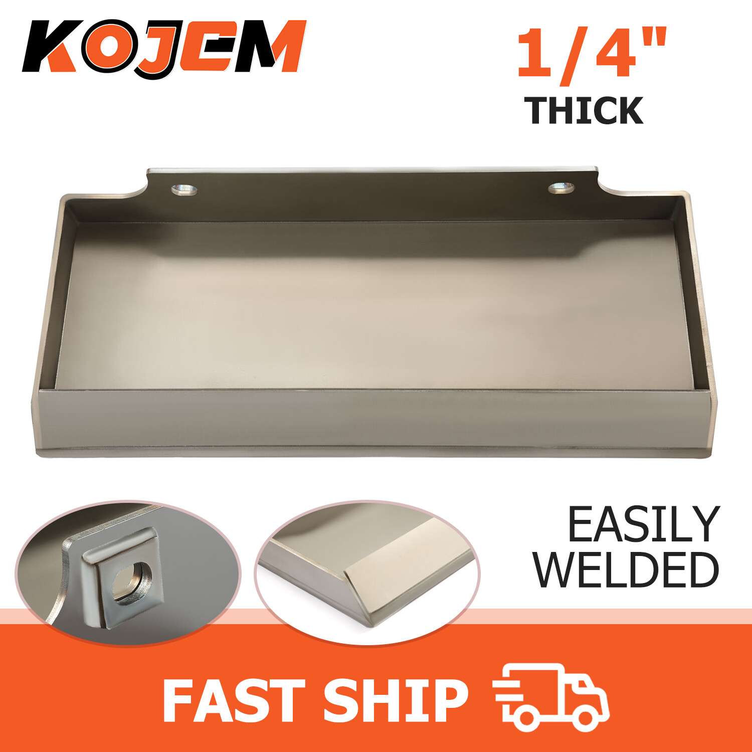 1/4″ Thick Steel Quick Tach Mount Plate Mini Skid Steer Toro Dingo Ditch Witch