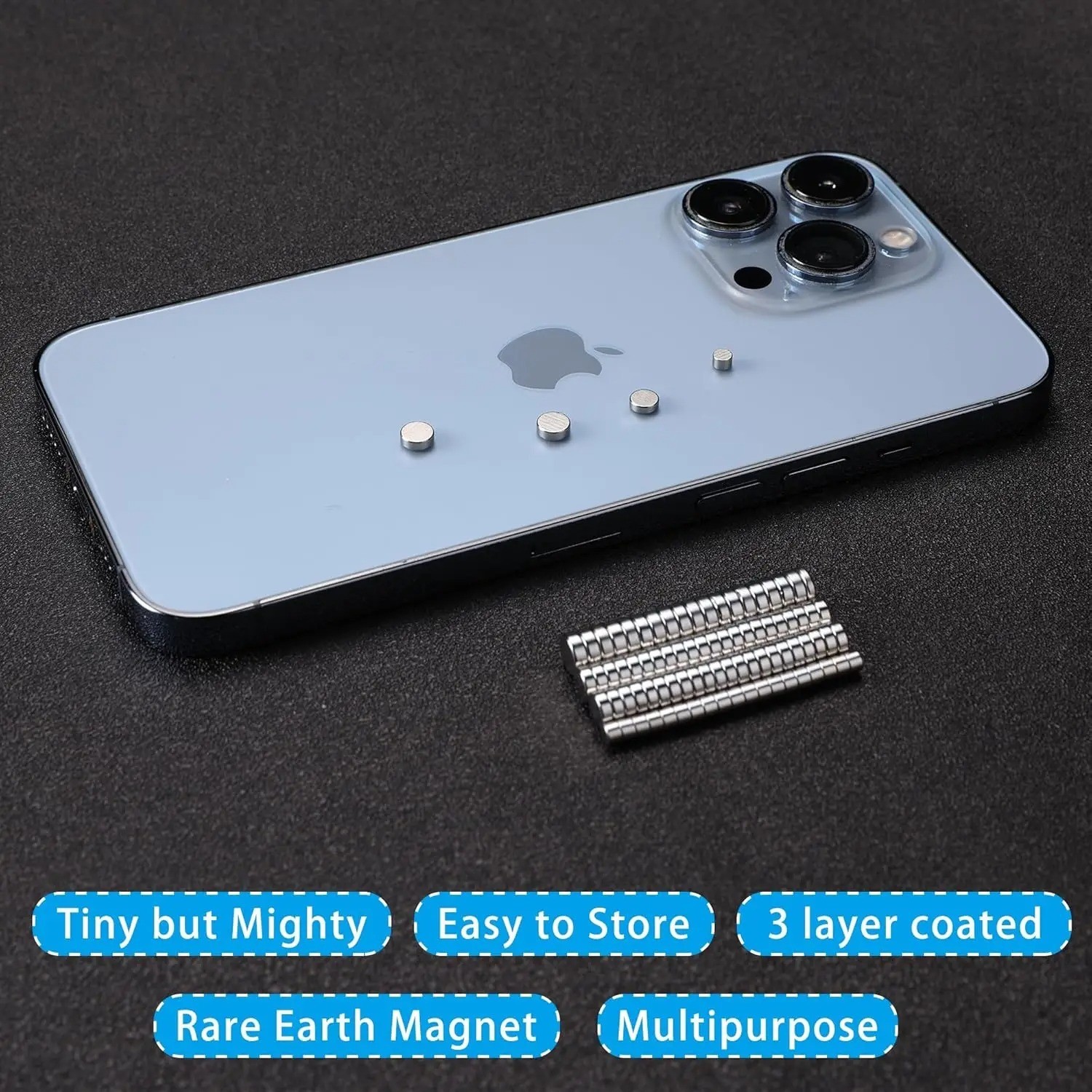 400-100Pcs Small Magnets, 3x2x4x5 mm Mini Tiny Round Magnets, Micro Magnets