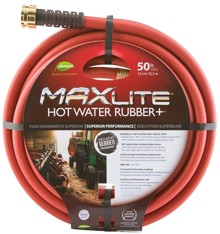Swan CELSGHW58050 50 ft. MAXLite Hot Water Rubber GARDEN Hose Red 8509457