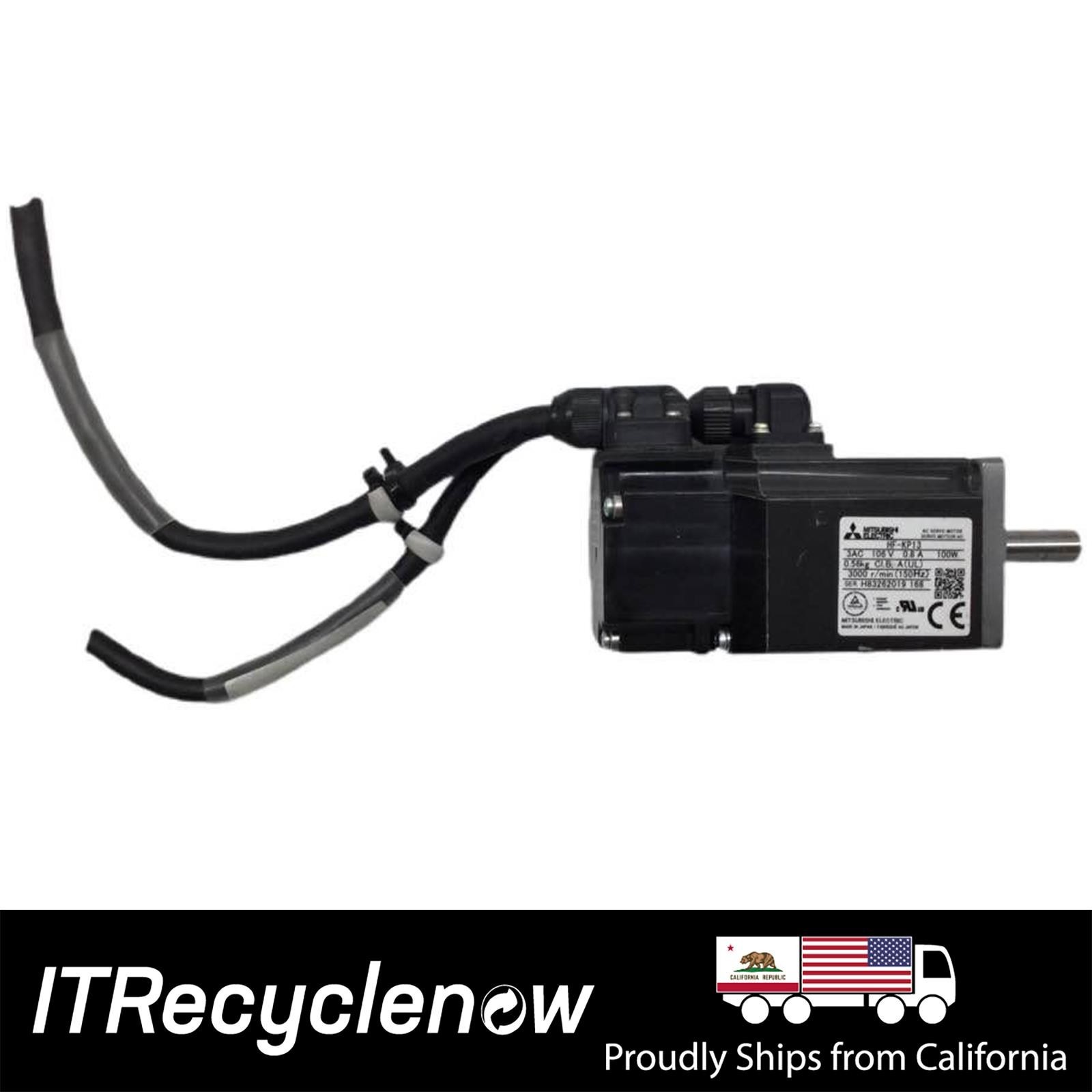 Mitsubishi HF-KP13 AC Servo Motor 100W 3000 RPM Ultra Low Inertia Used Working