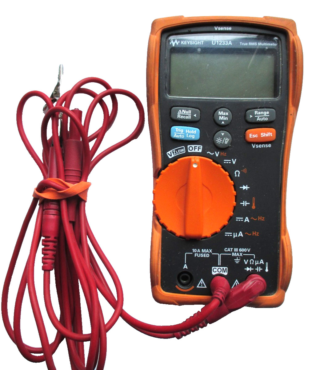 Keysight U1233A True RMS Digital Multimeter. 600V / 15A max.