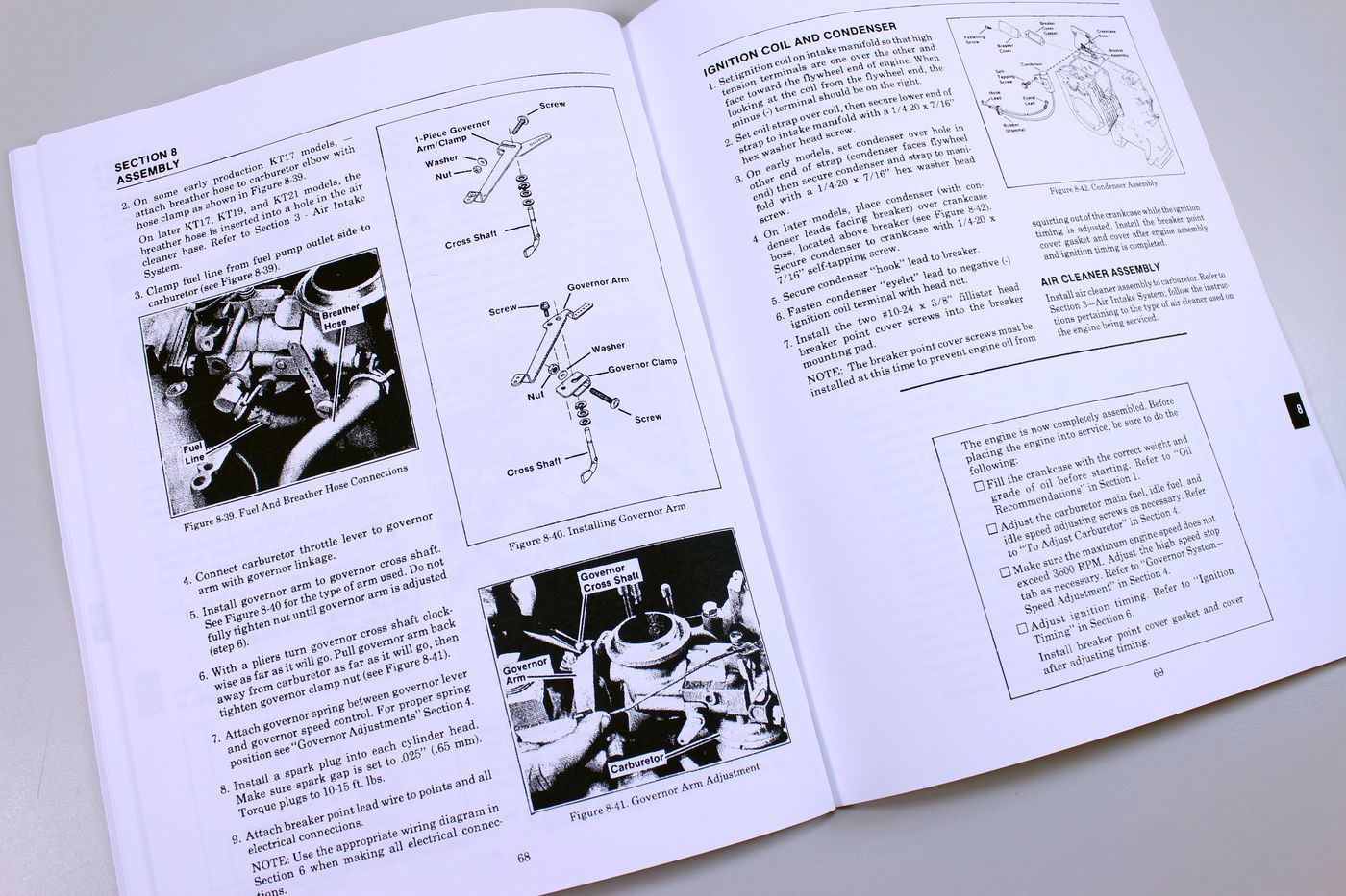 Kohler Kt17 Series Ii Engine Service Manual Ih Cub Cadet 782 Lawn Garden Tractor