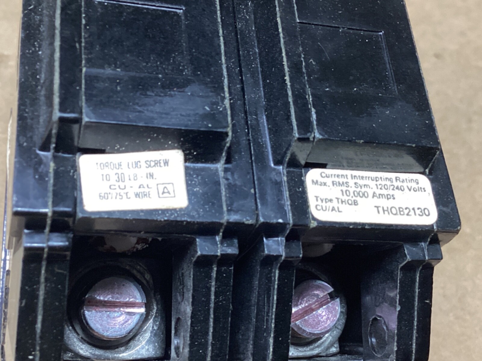 * General Electric 30 AMP 2 Pole Circuit Breaker THQB2130 #101F206*CO