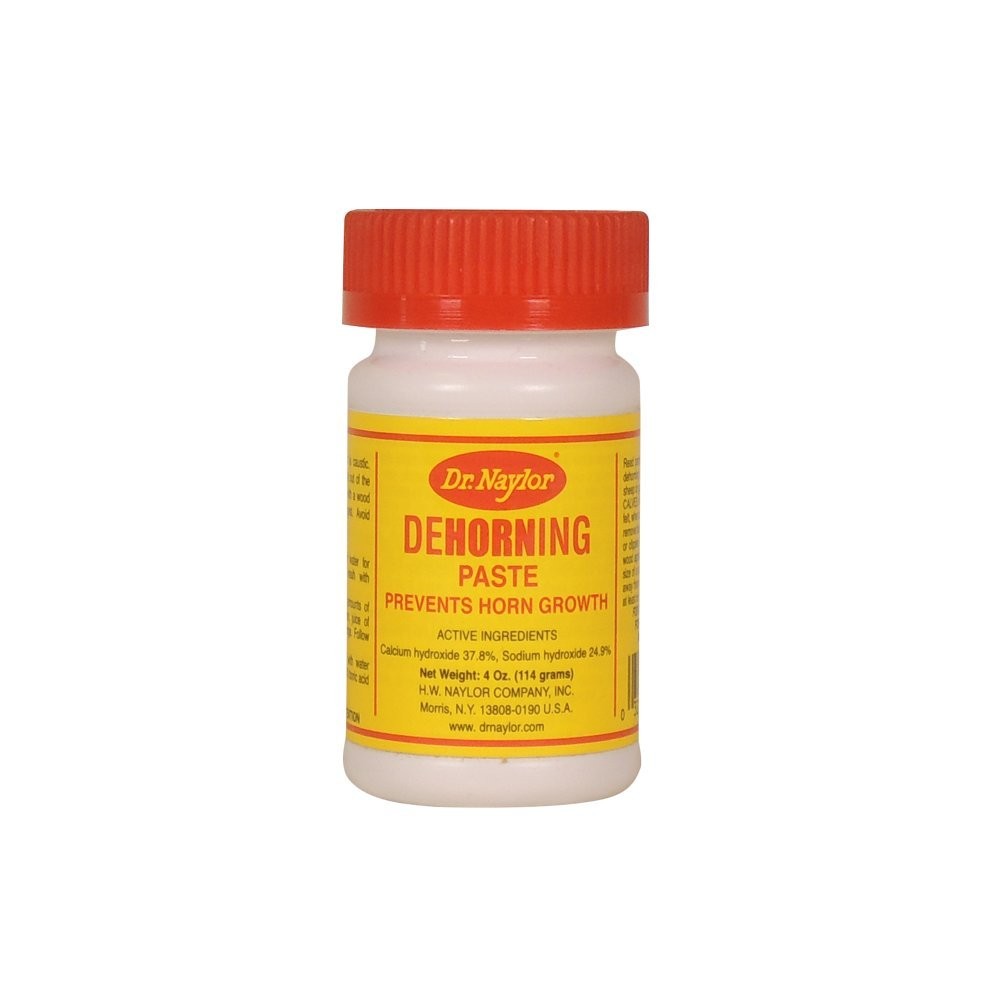 Dr. Naylor Dehorning Paste Prevents Horns Growth Cattle Goat Sheep 4 oz. 2-Pack