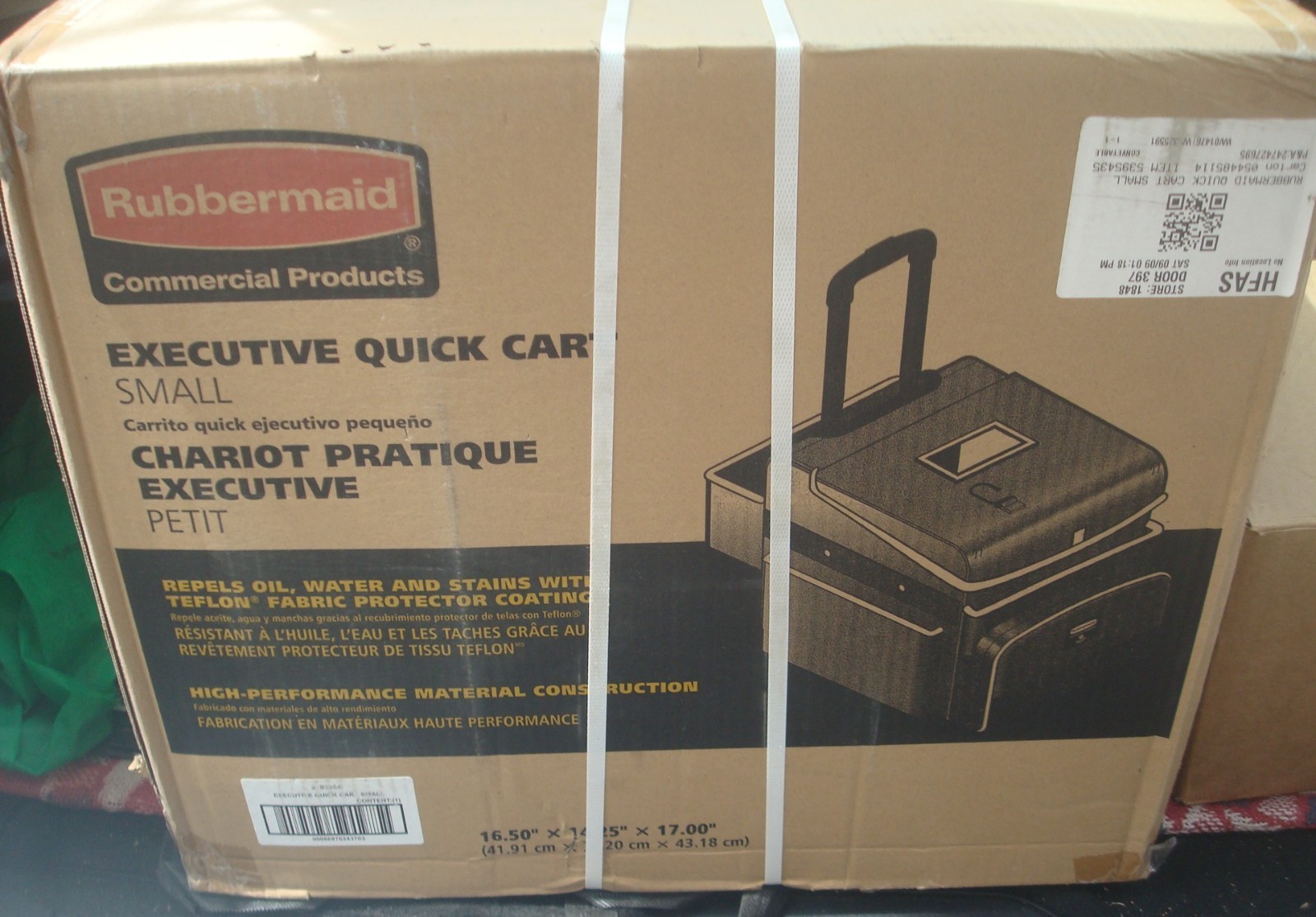 Rubbermaid Commercial Products Executive Quick Cart, Small 2193954 NEW
