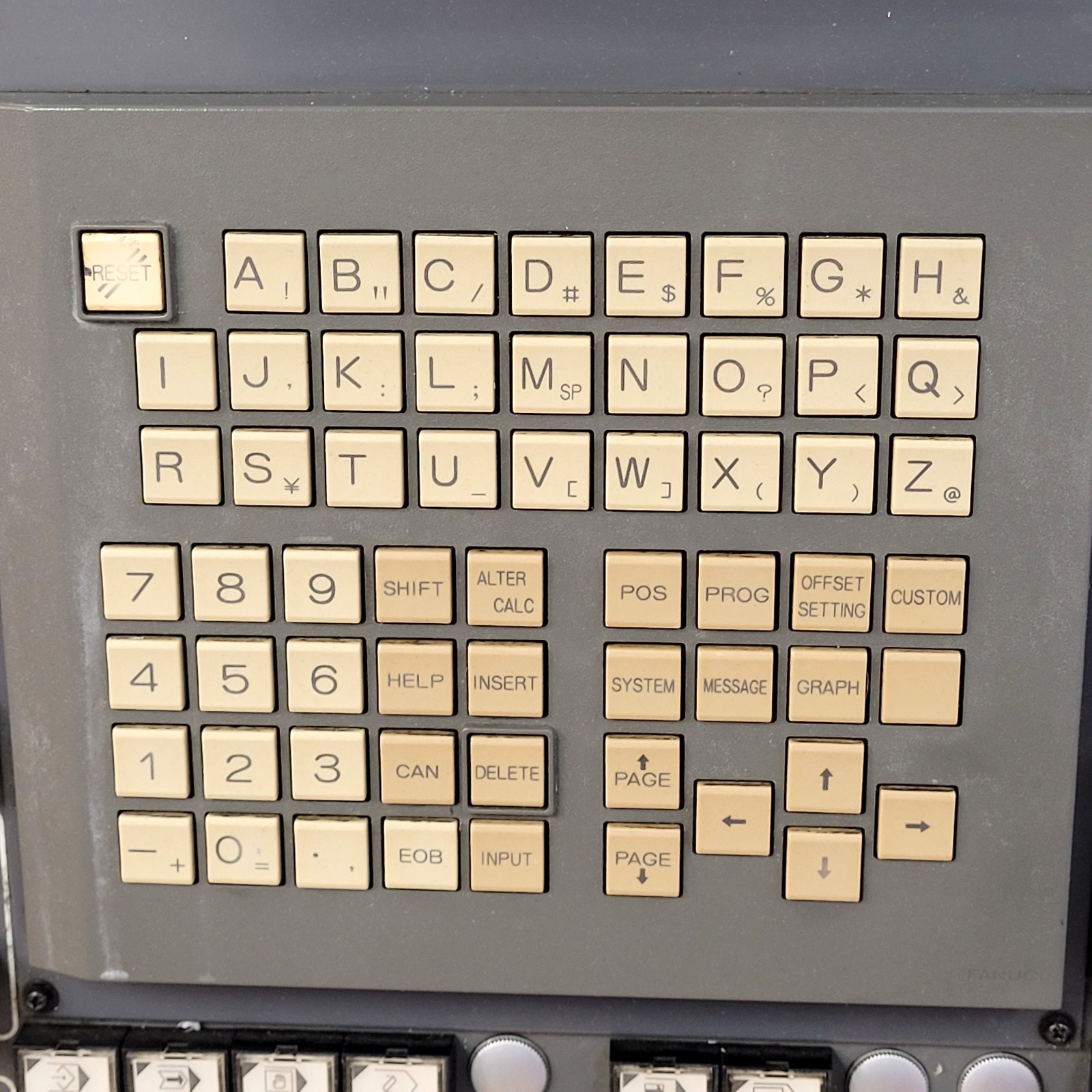 FANUC A02B-0261-C162/MCR MDI UNIT OPERATOR CONTROL PANEL FROM TOYODA FA450