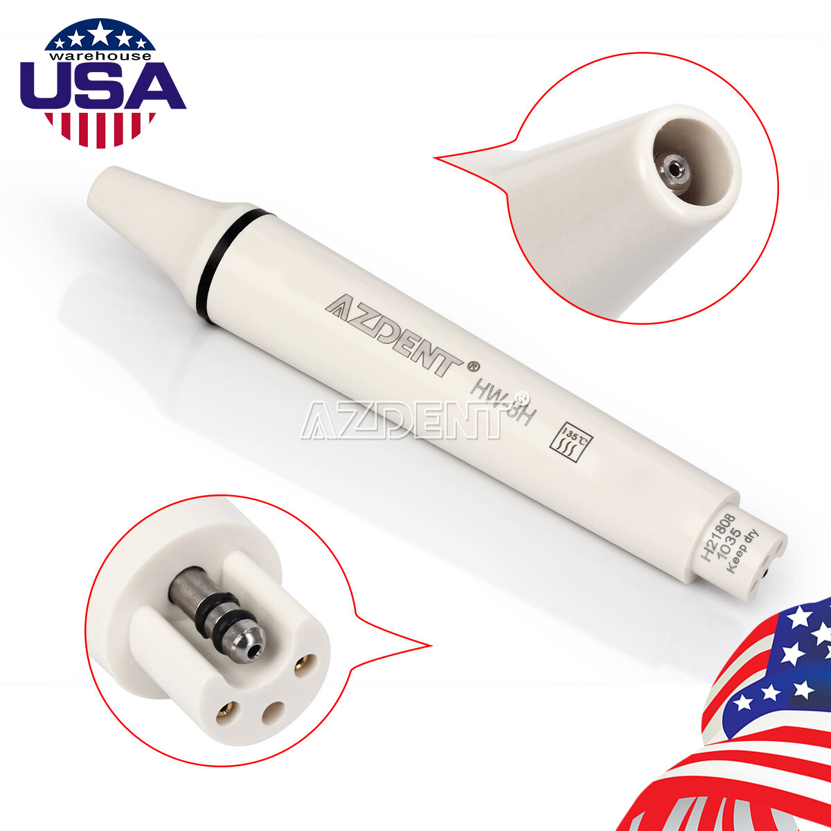 Dental Ultrasonic Piezo Scaler Handpiece HD-7L HW-5L HW-3H / Wrench for EMS DTE