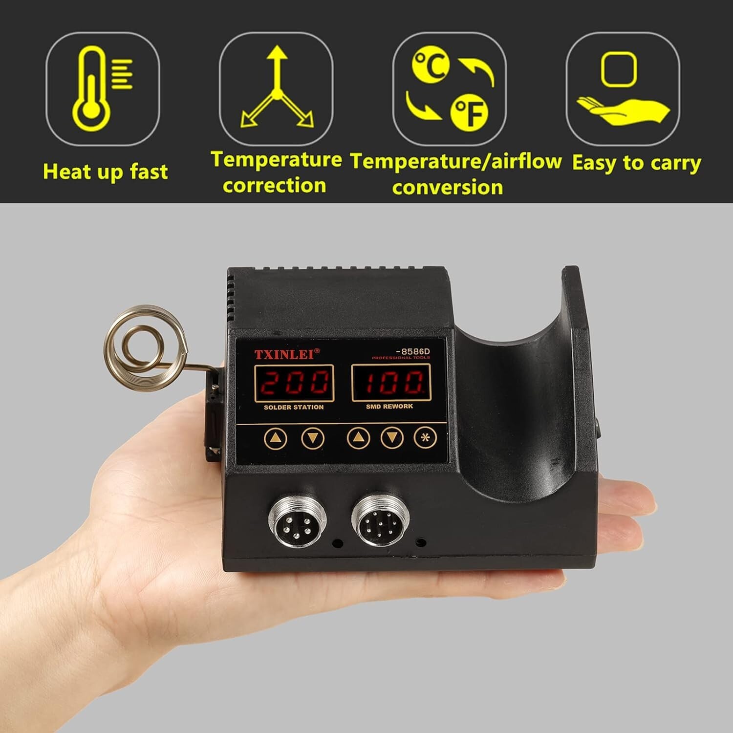 Soldering Iron Station 2-IN-1 SMD Hot Air Rework Station