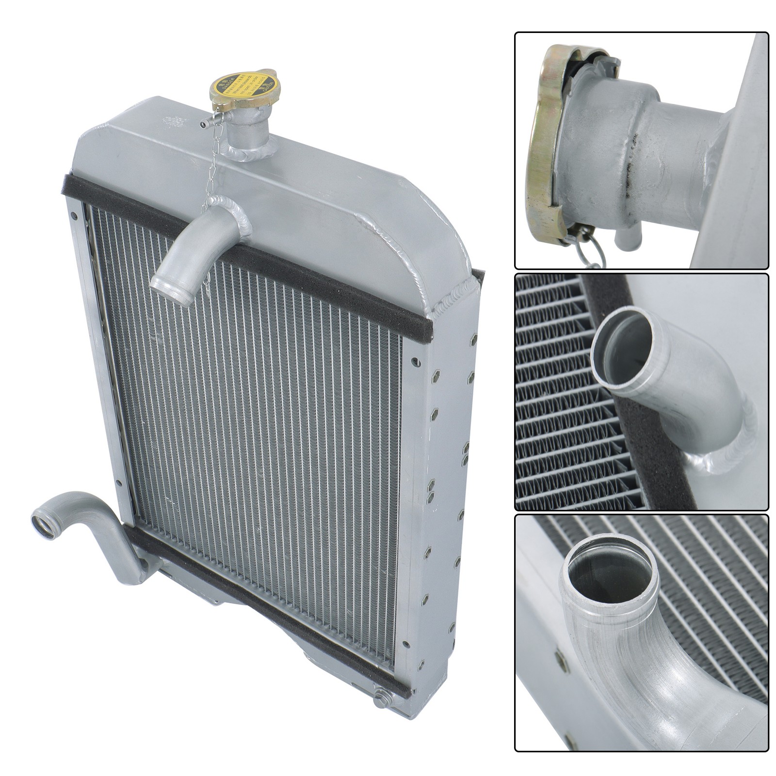 8N8005 86551430 2 low Full Aluminum Radiator For Ford Tractor 2N 8N 9N Model