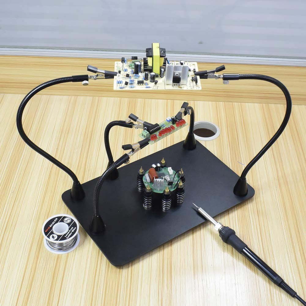 Magnetic Helping Hands Third Arm Soldering Work Station | Extra Large & Heavy Du