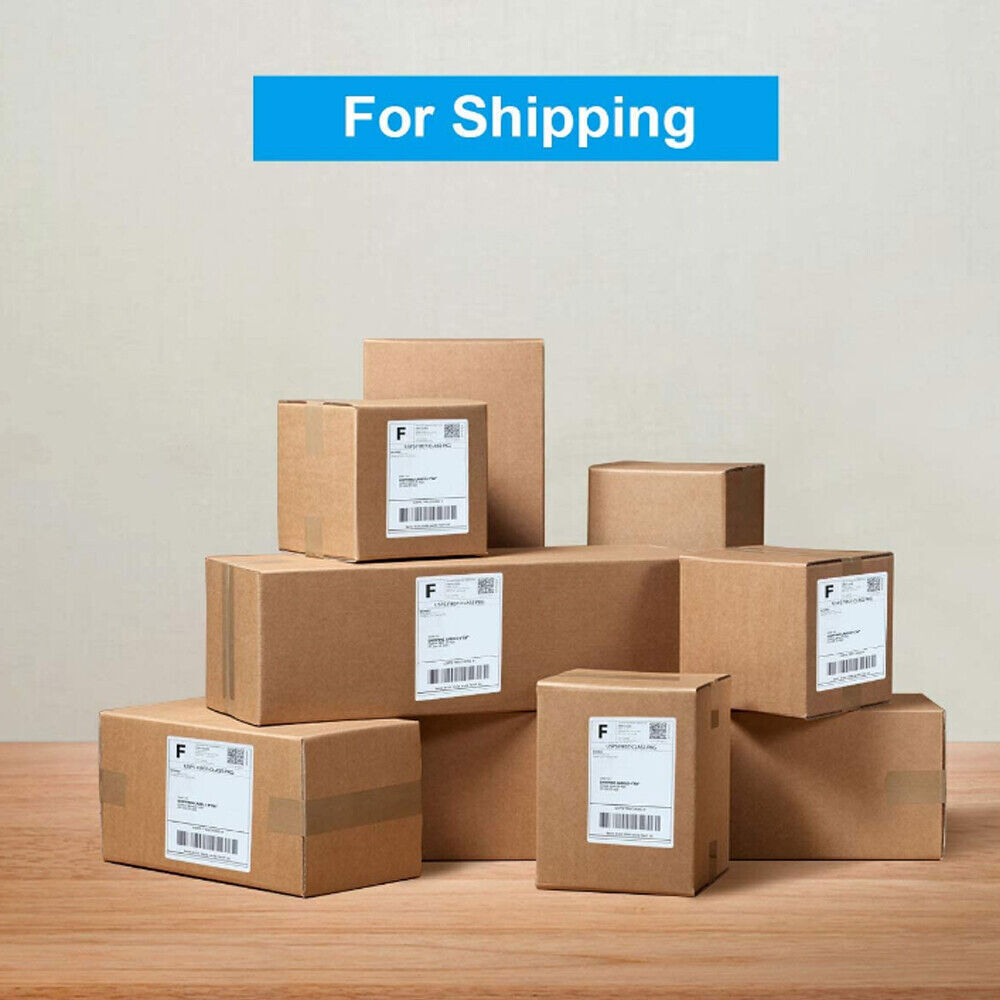 500/Stack 4x 6 Fanfold Direct Thermal Shipping Labels for Zebra & Rollo Printers
