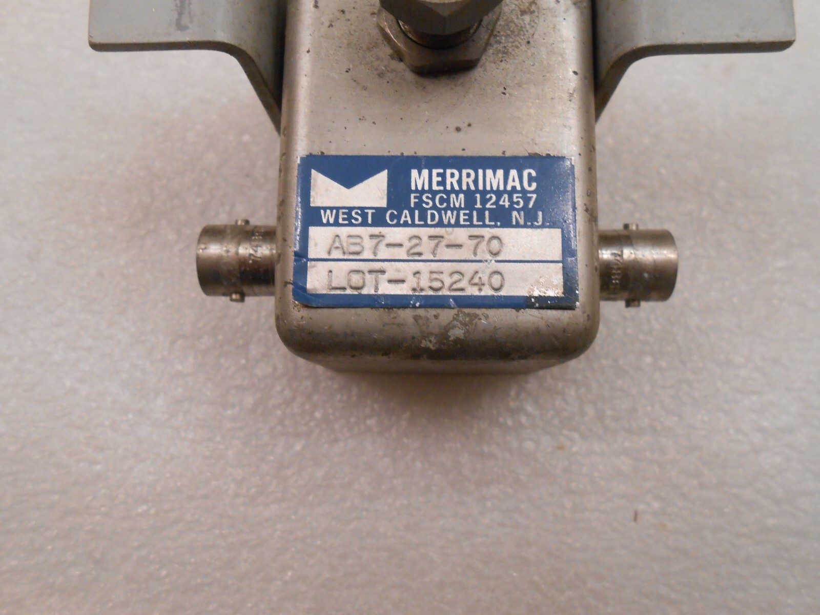 Merrimac Variable Attenuator AB-27-70, 25 dB, 57-83 MHz. 50Ω, BNC (F), 70 MHz